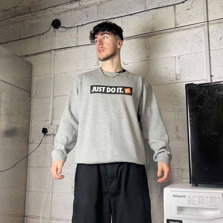Vintage Nike Just Do It Graphic Printed Sweatshirt image 7