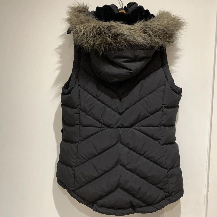 Polo jeans co. Ralph lauren womens fur down vest gilet body warmer size small 2