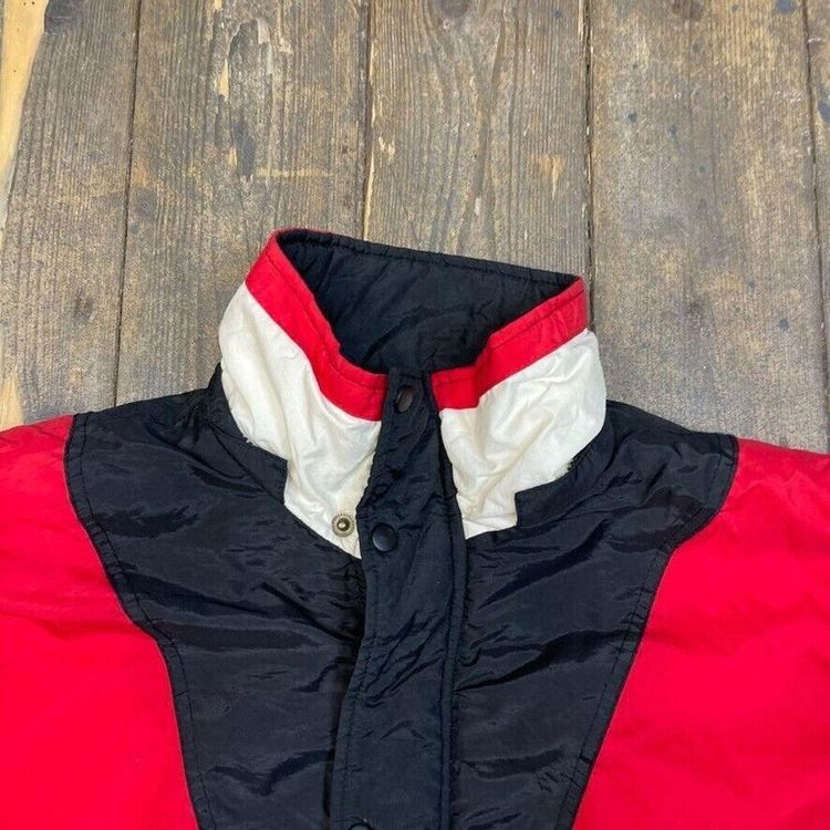 Chalk Line Chicago Bulls Pro Sport 90s Puffer Bomber Jacket, Black, Mens Large 6