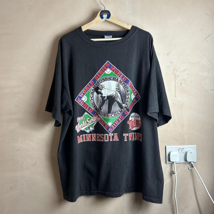 Vintage MLB 1991 World Series Minnesota Twins championship t shirt