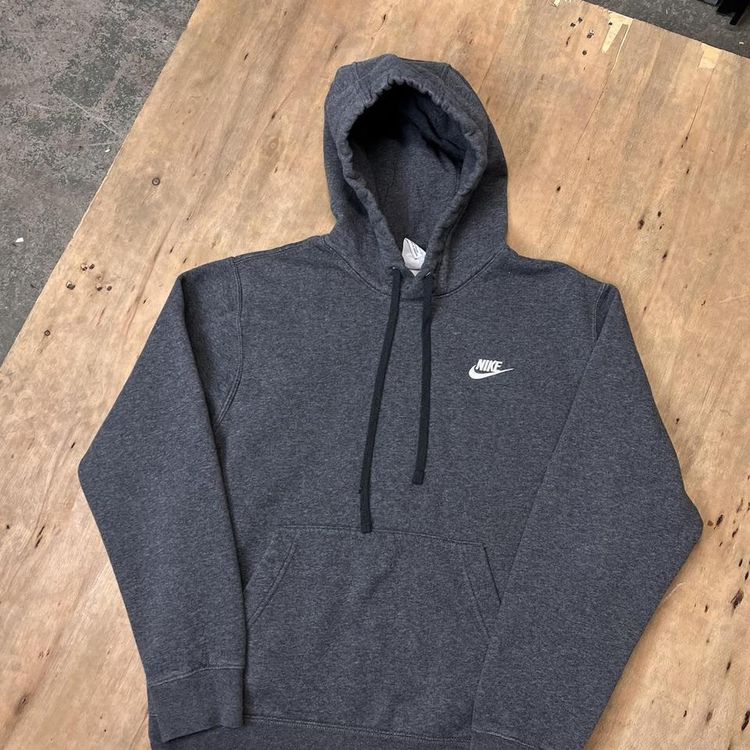 Vintage Nike Club Embroidered Logo Hoodie image 2