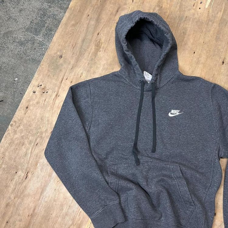 Vintage Nike Club Embroidered Logo Hoodie image 3