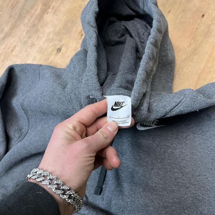 Vintage Nike Club Embroidered Logo Hoodie image 6