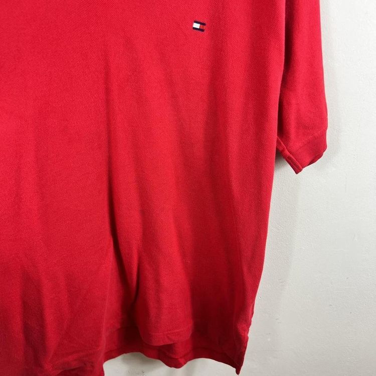 Red Tommy Hilfiger polo shirt image 5