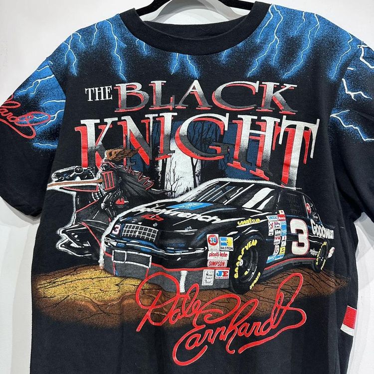 Vintage 90s Dale Earnhardt Black Knight Nascar t-shirt 2
