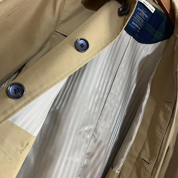 Mens Camel Trench Coat image 4