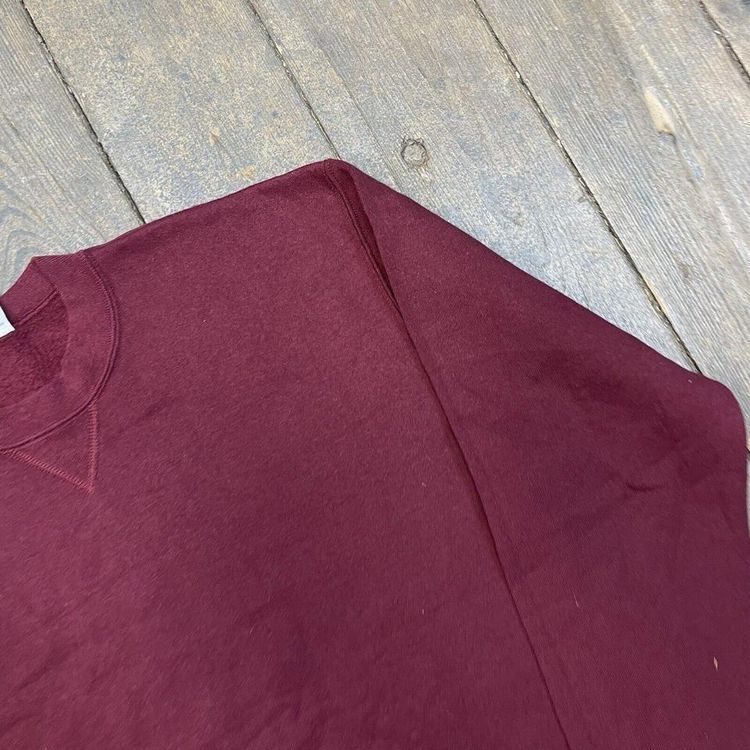 Russell Athletic Sweatshirt Pull Over Blank Sports Jumper, Burgundy, XL 4