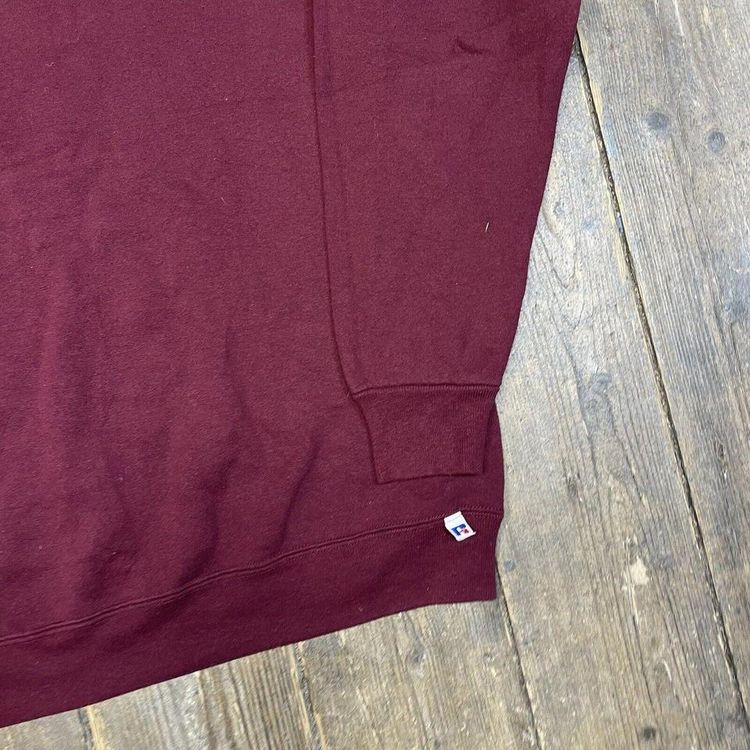 Russell Athletic Sweatshirt Pull Over Blank Sports Jumper, Burgundy, XL 5