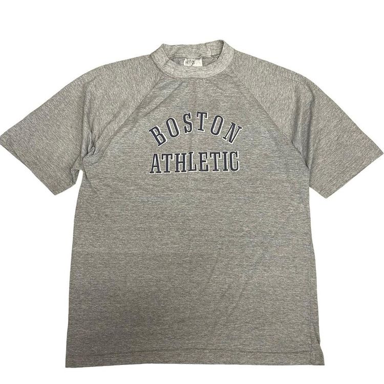 Vintage 90s Boston graphic print grey tshirt.
