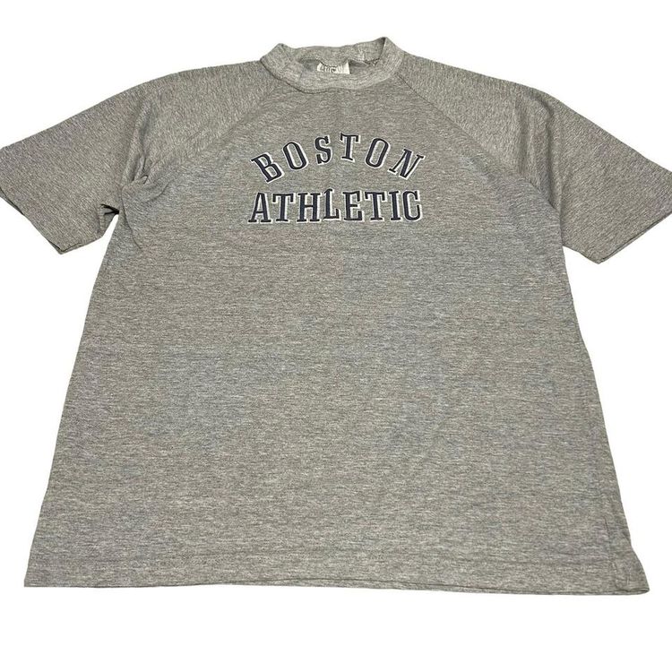 Vintage 90s Boston graphic print grey tshirt. 2