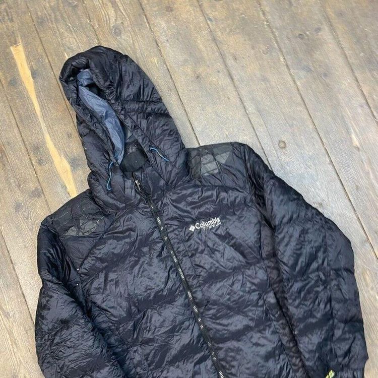 Columbia Puffer Jacket Titanium Down Feather Outdoor Coat, Black, Mens Large 3