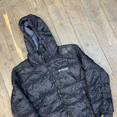 Columbia Puffer Jacket Titanium Down Feather Outdoor Coat, Black, Mens Large 3