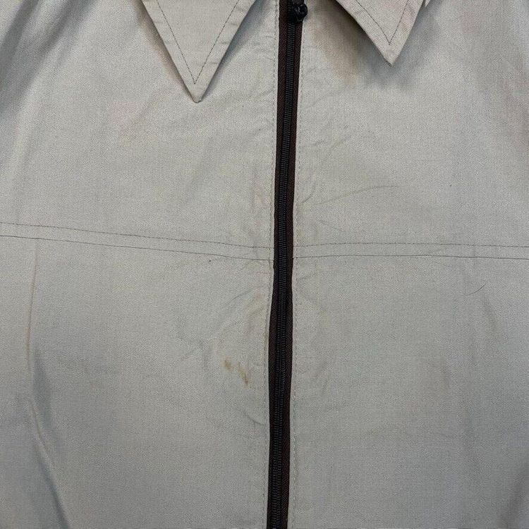 London FOG Harrington Jacket Full Zip Vintage Collared Coat, Beige, Mens XL image 6