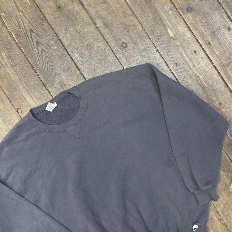 Russell Athletic Sweatshirt Pull Over Blank Sports Jumper, Grey 2XL 3