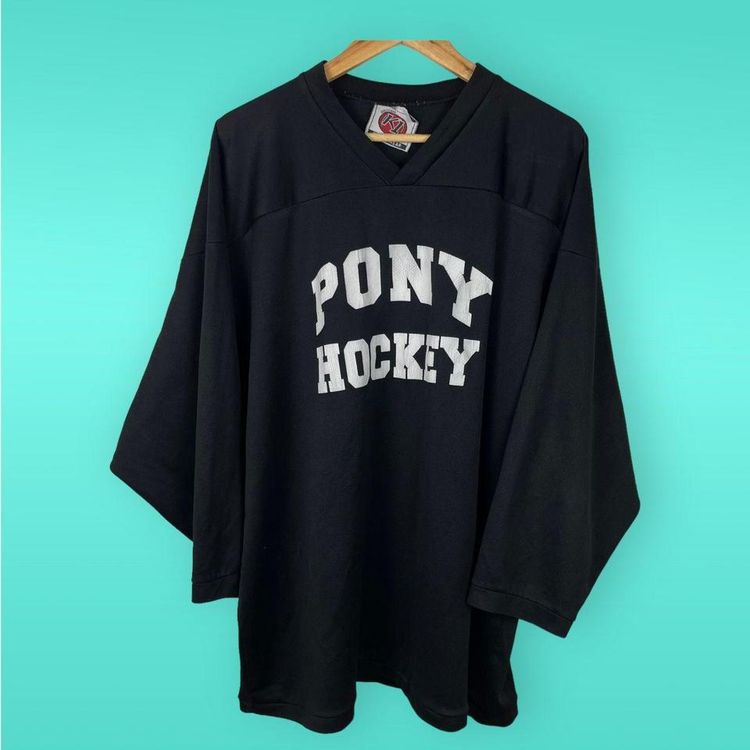 Other K1 Sportswear Pony Hockey Black 3/4 Sleeve Sports Jersey T-Shirt XL product image