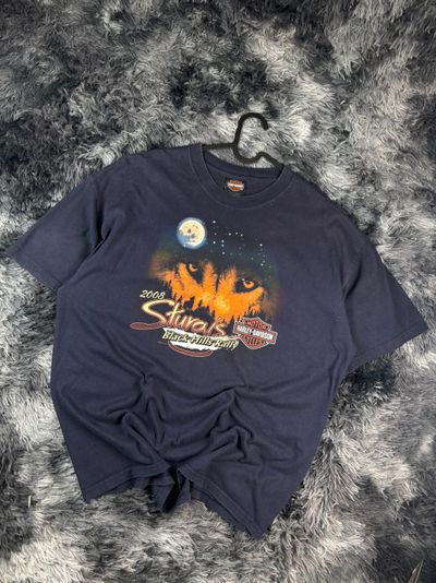 Harley Davidson Sturgis Black Hills Rally 2008 T-Shirt Vintage USA L Made In Mexico