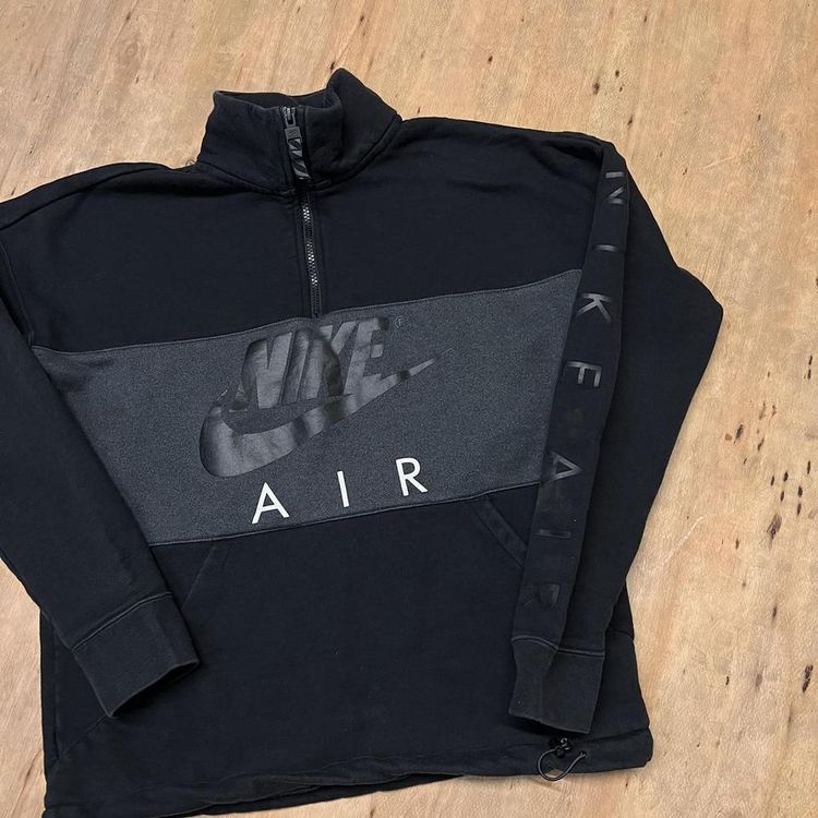 Vintage Nike Air Spellout Graphic Quarter Zip Sweatshirt imagen 2
