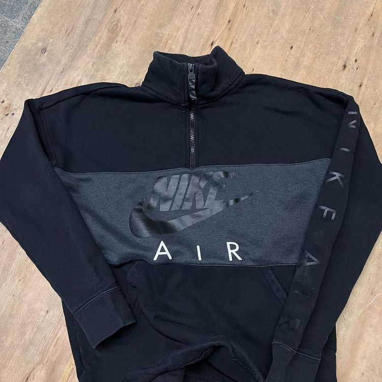 Vintage Nike Air Spellout Graphic Quarter Zip Sweatshirt imagen 3