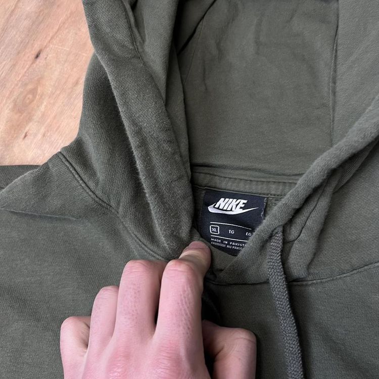 Like New Nike Club Embroidered Logo Hoodie image 7