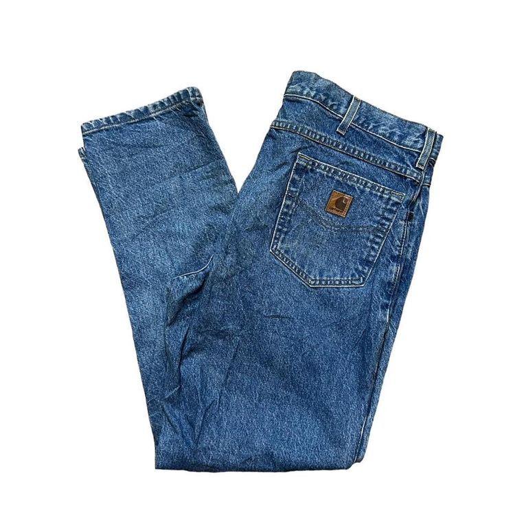 Vintage Carhartt mid blue jeans pants - size 38x32