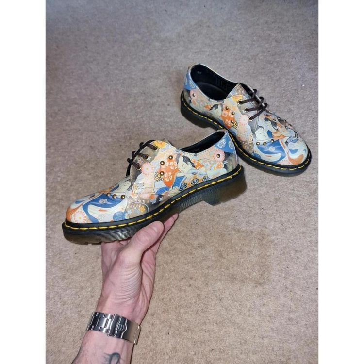 Dr. Martens 1461 Eastern Art Japanese Artist Studded Rare Shoes obraz 4