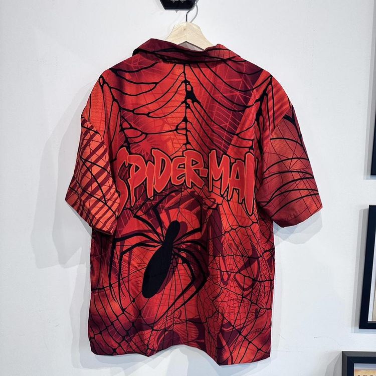 Vintage 2002 Marvel Spider-Man all over print shirt 5