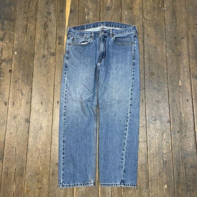 Levis 505 Jeans 90s Denim USA Vintage Pants Trousers, Washed Blue, Mens 36 image 1