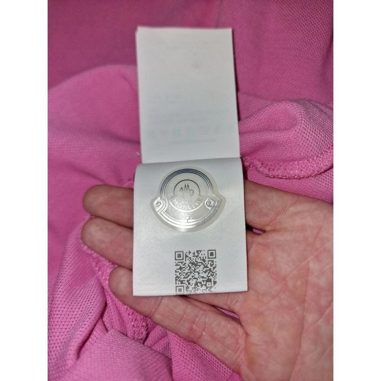 Moncler Pink Polo Shirt imagen 7