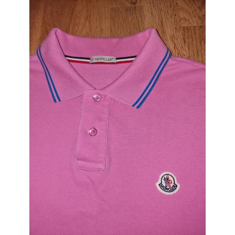 Moncler Pink Polo Shirt imagen 4