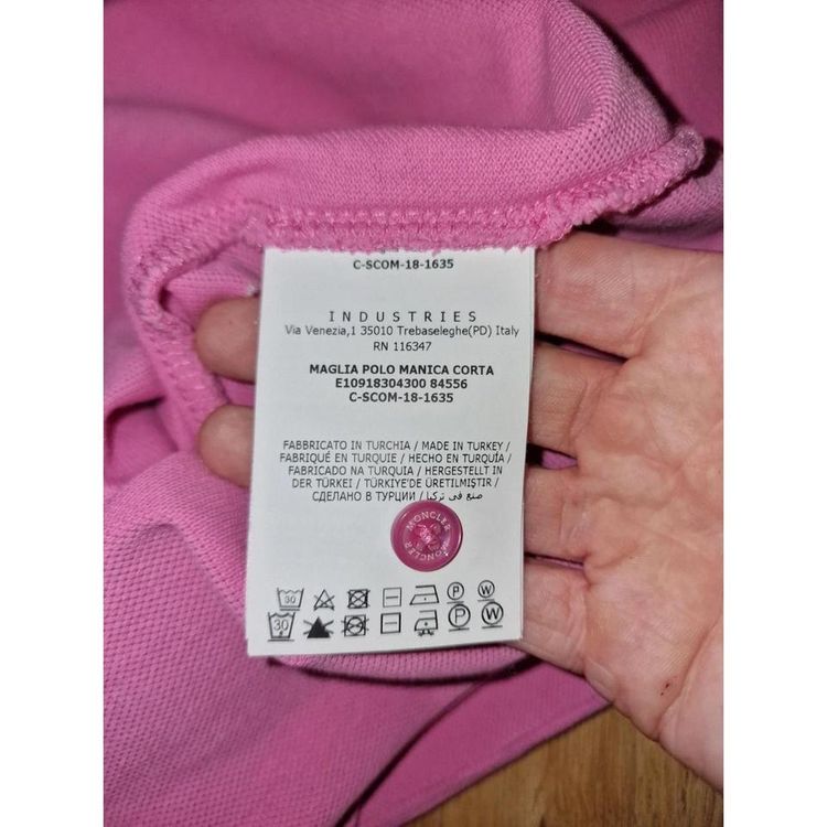Moncler Pink Polo Shirt imagen 6