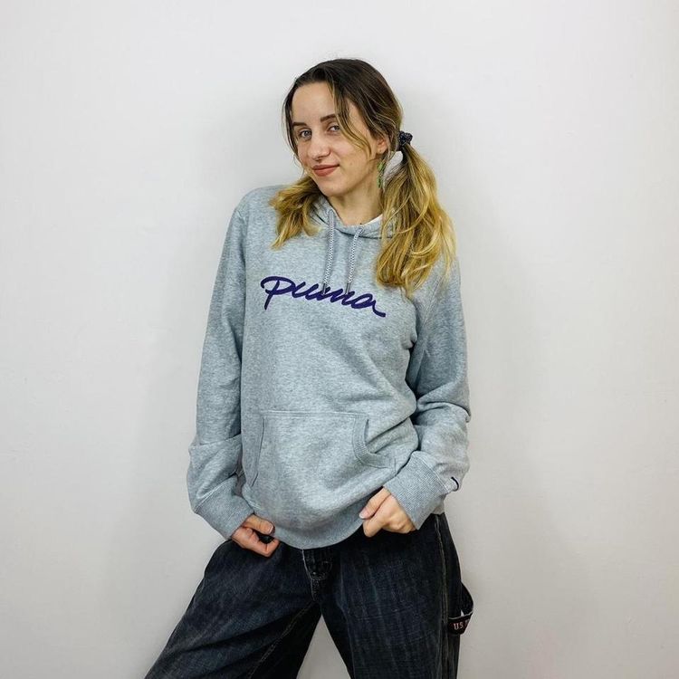 Puma Grey Y2K Puma Hoodie product image
