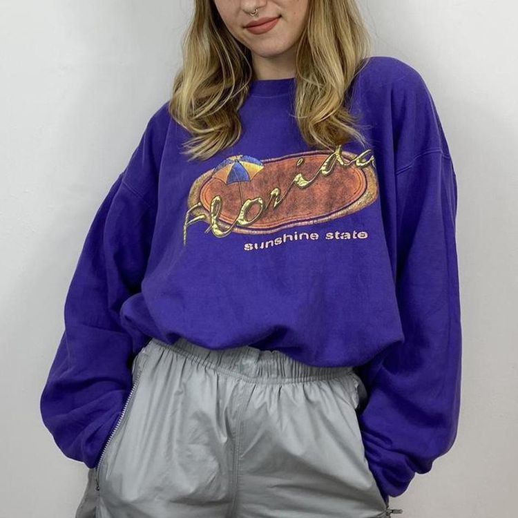 90s Purple Sweatshirt image 2
