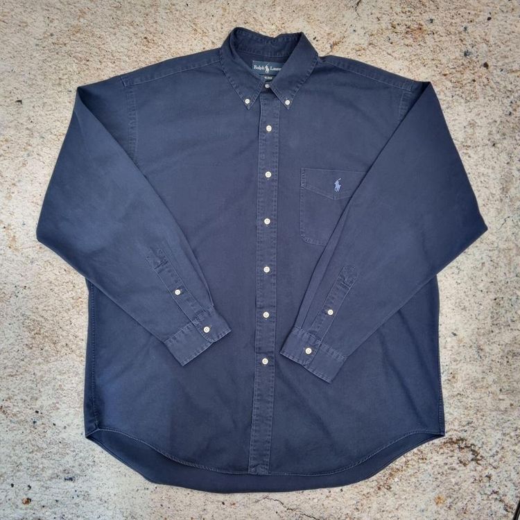 Ralph Lauren OXFORD SHIRT BLAKE PLAIN VINTAGE - Blue - Size XL