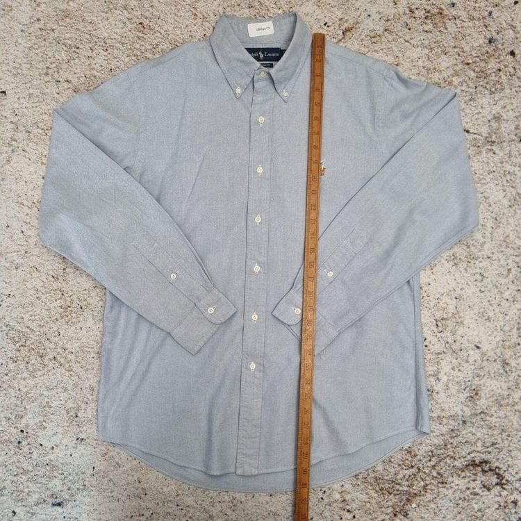 Ralph Lauren OXFORD SHIRT CUSTOM FIT PLAIN  - Blue - Size L image 4