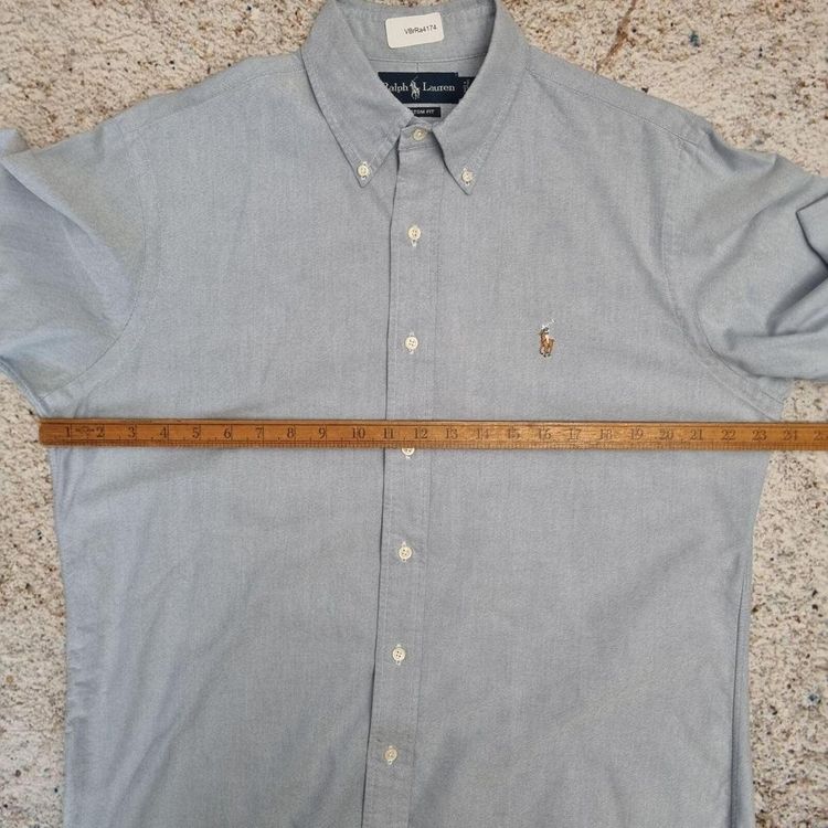 Ralph Lauren OXFORD SHIRT CUSTOM FIT PLAIN  - Blue - Size L image 5