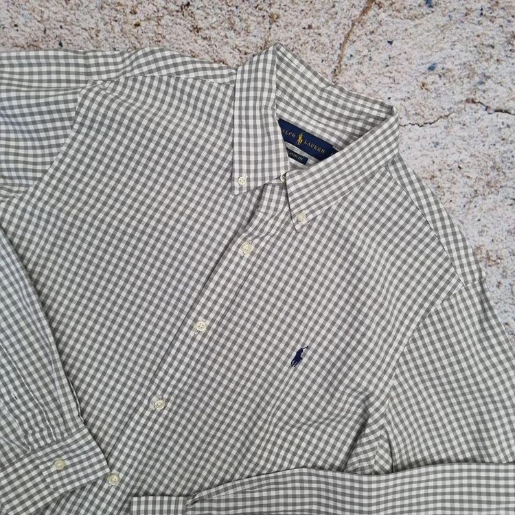 Ralph Lauren OXFORD SHIRT CLASSIC FIT CHECK PLAID - Grey - Size L image 2