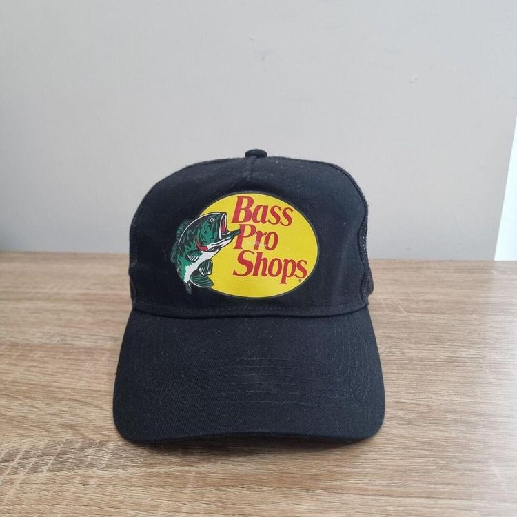 Bass Pro Shop Trucker Cap MESH ONE SIZE BLACK image 2
