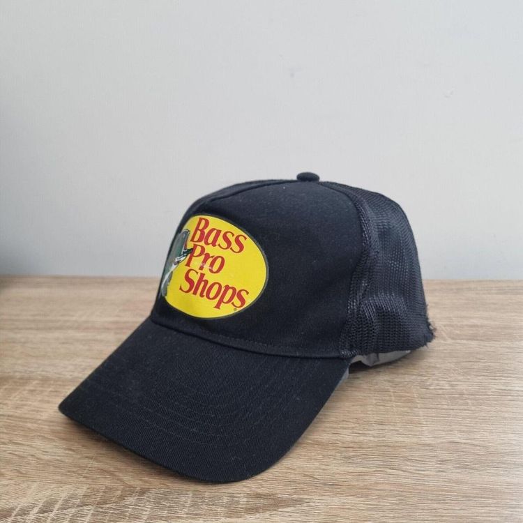 Bass Pro Shop Trucker Cap MESH ONE SIZE BLACK image 3