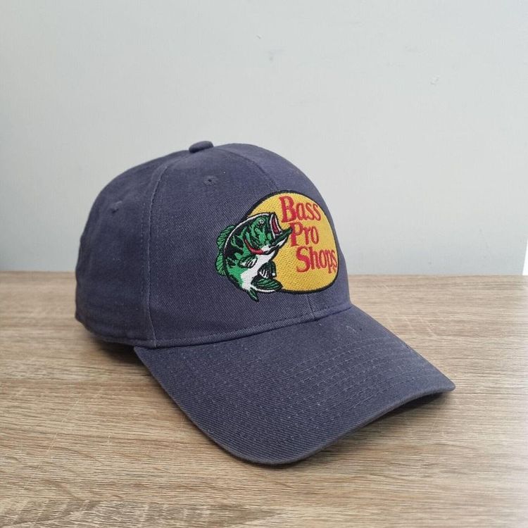 Bass Pro Shop Baseball Cap Grey Charcoal. One Size Embroidered