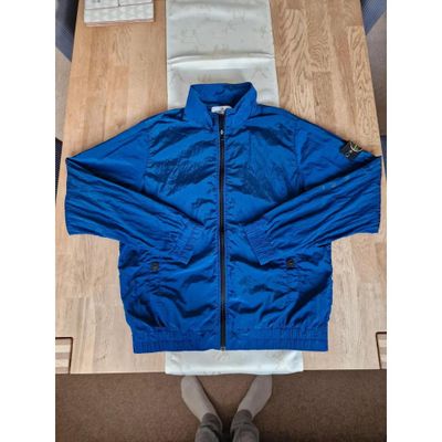 Stone Island X Supreme Blue Metal Nylon Track Jacket