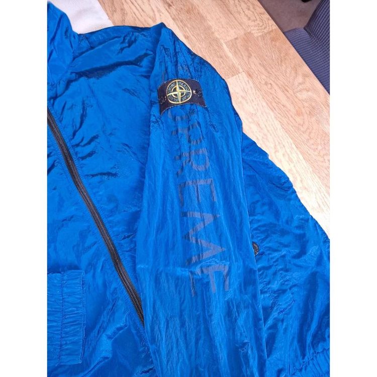 Stone Island X Supreme Blue Metal Nylon Track Jacket imagen 4