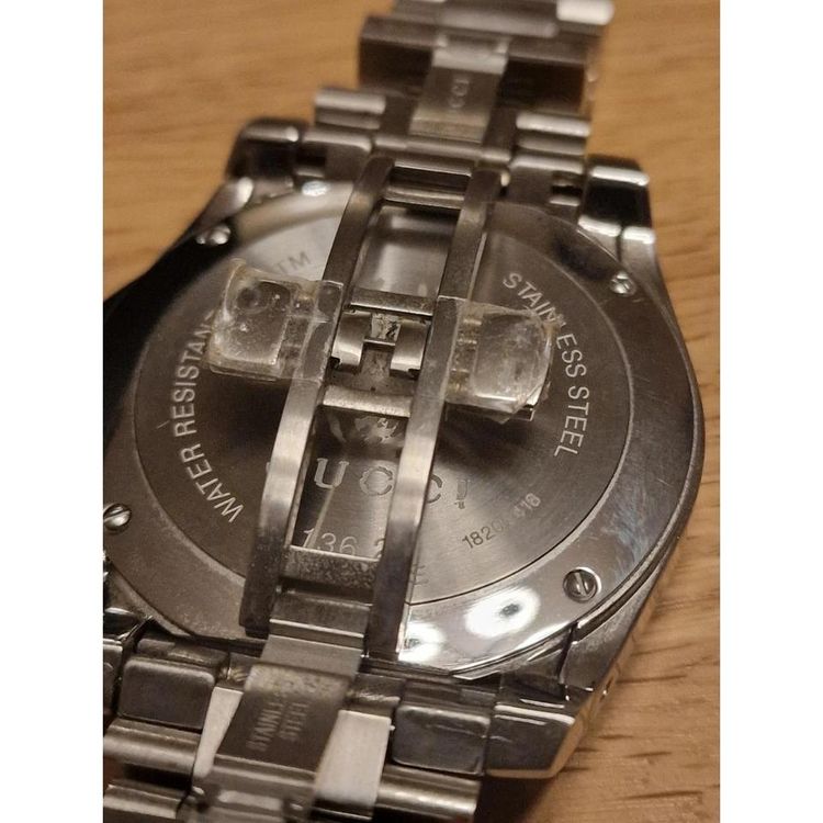Gucci Dive 45mm Black Dial Multi Colour Steel Case Bracelet Watch image 7
