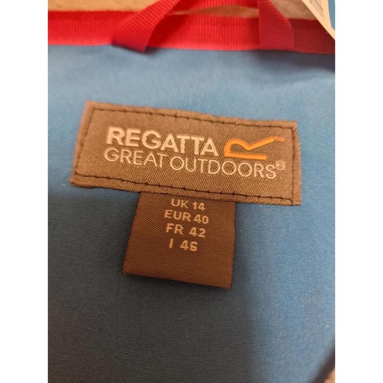 Regatta Blue Soft Shell Fleece Jacket imagen 3