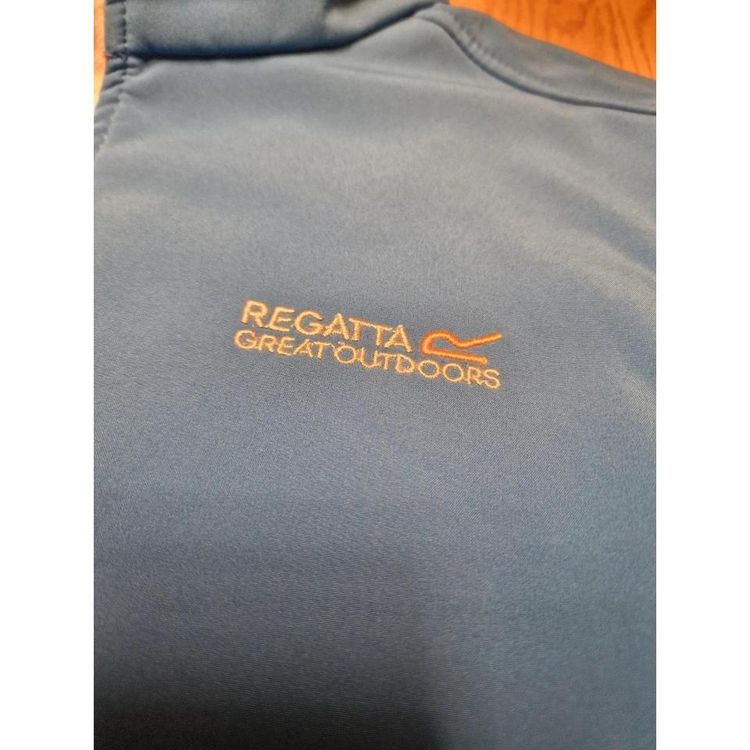 Regatta Blue Soft Shell Fleece Jacket imagen 2