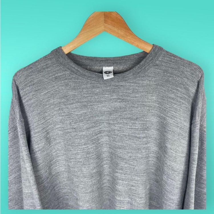 Vintage Blank Long Sleeve Pull Over Sweatshirt XL 2