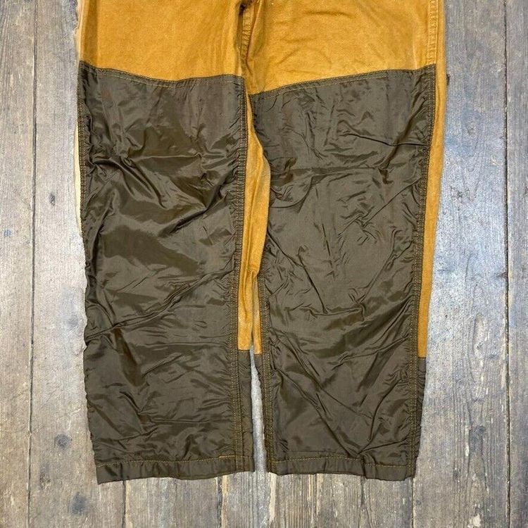 Vintage Carpenter Trousers Straight Leg Double Knee Workwear Pants, Tan Mens 32 image 8