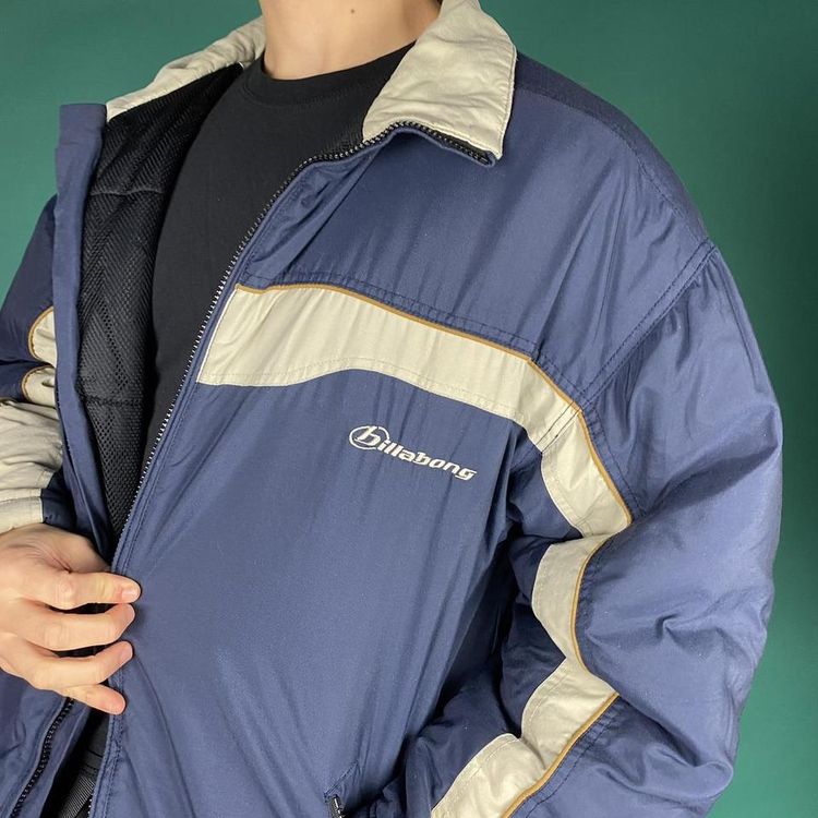 Vintage 90s billabong ski jacket navy. 5