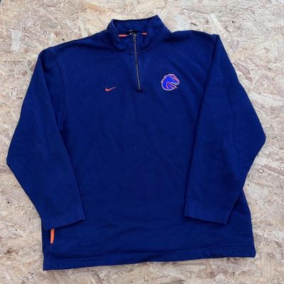 Vintage Nike Team x Boise State Broncos Quarter Zip Sweatshirt
