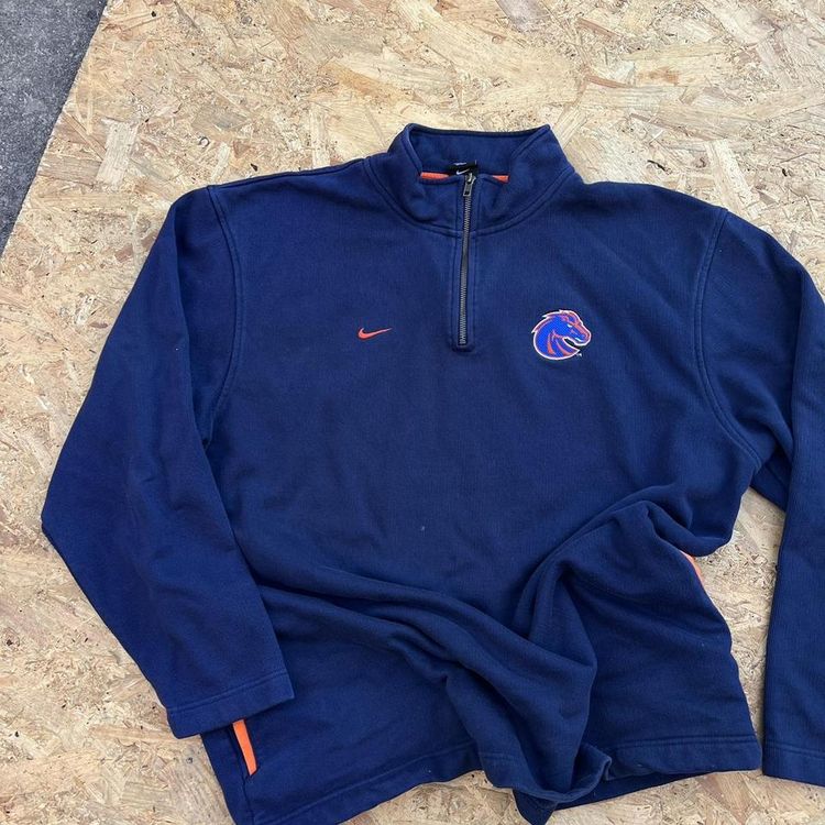 Vintage Nike Team x Boise State Broncos Quarter Zip Sweatshirt imagen 2
