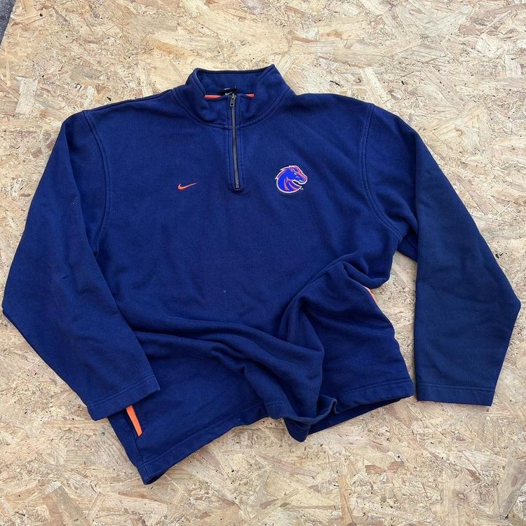 Vintage Nike Team x Boise State Broncos Quarter Zip Sweatshirt imagen 3